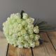 50 White Avalanche rose in bouquet