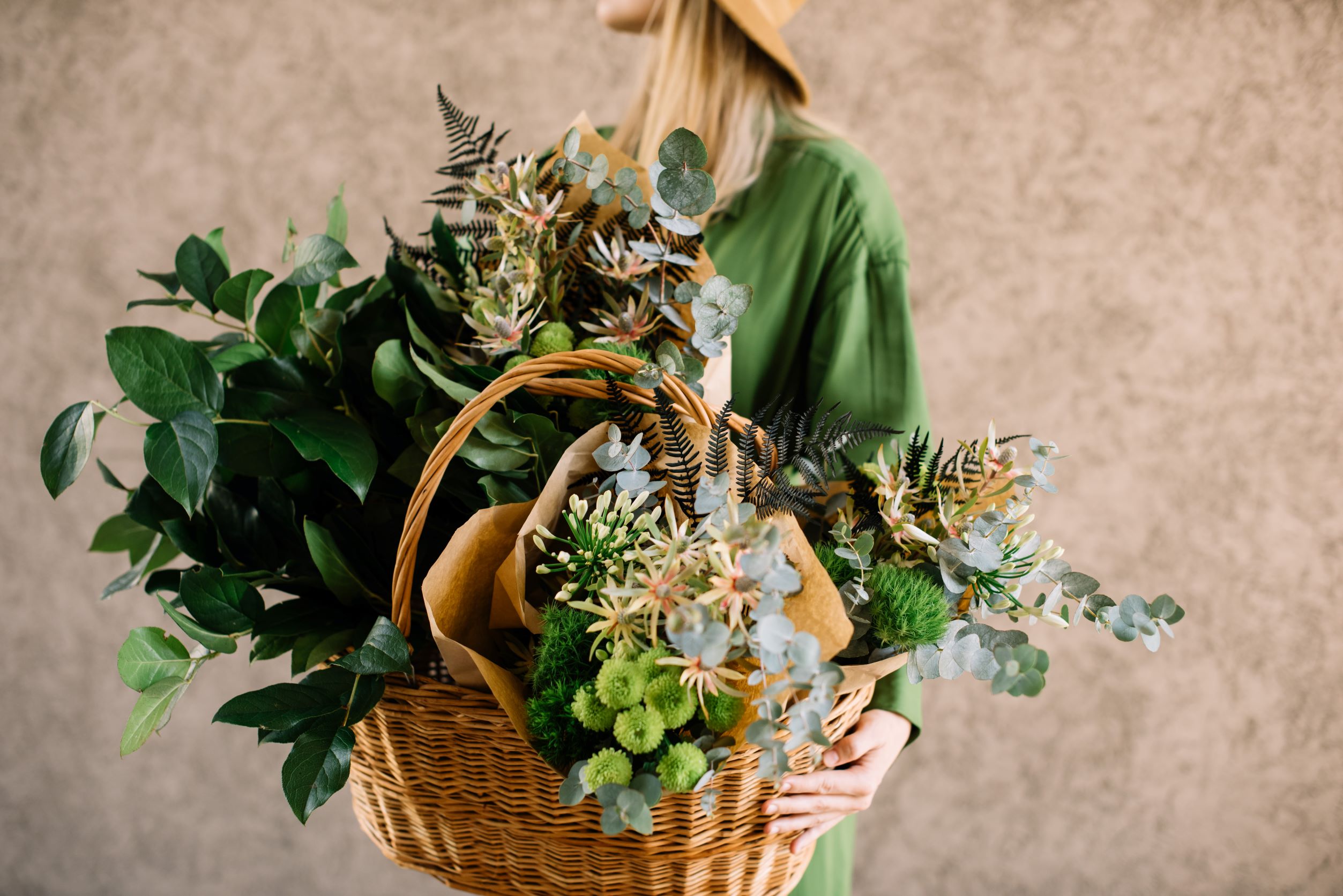 Women with fresh flowers