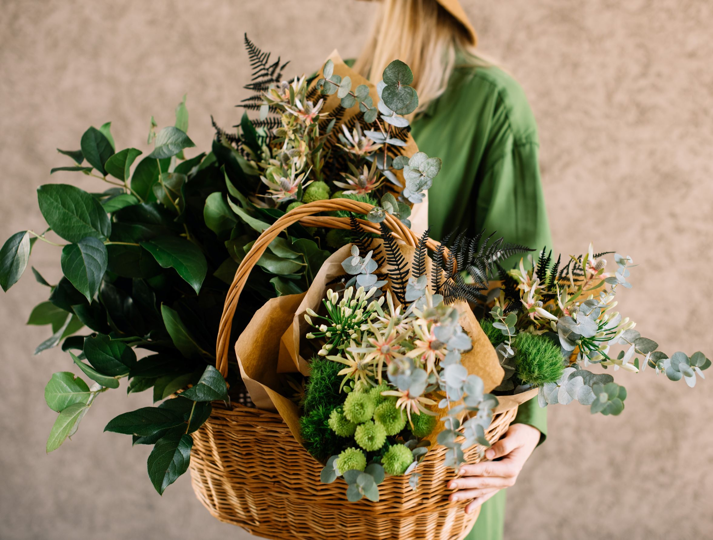 Women with fresh flowers